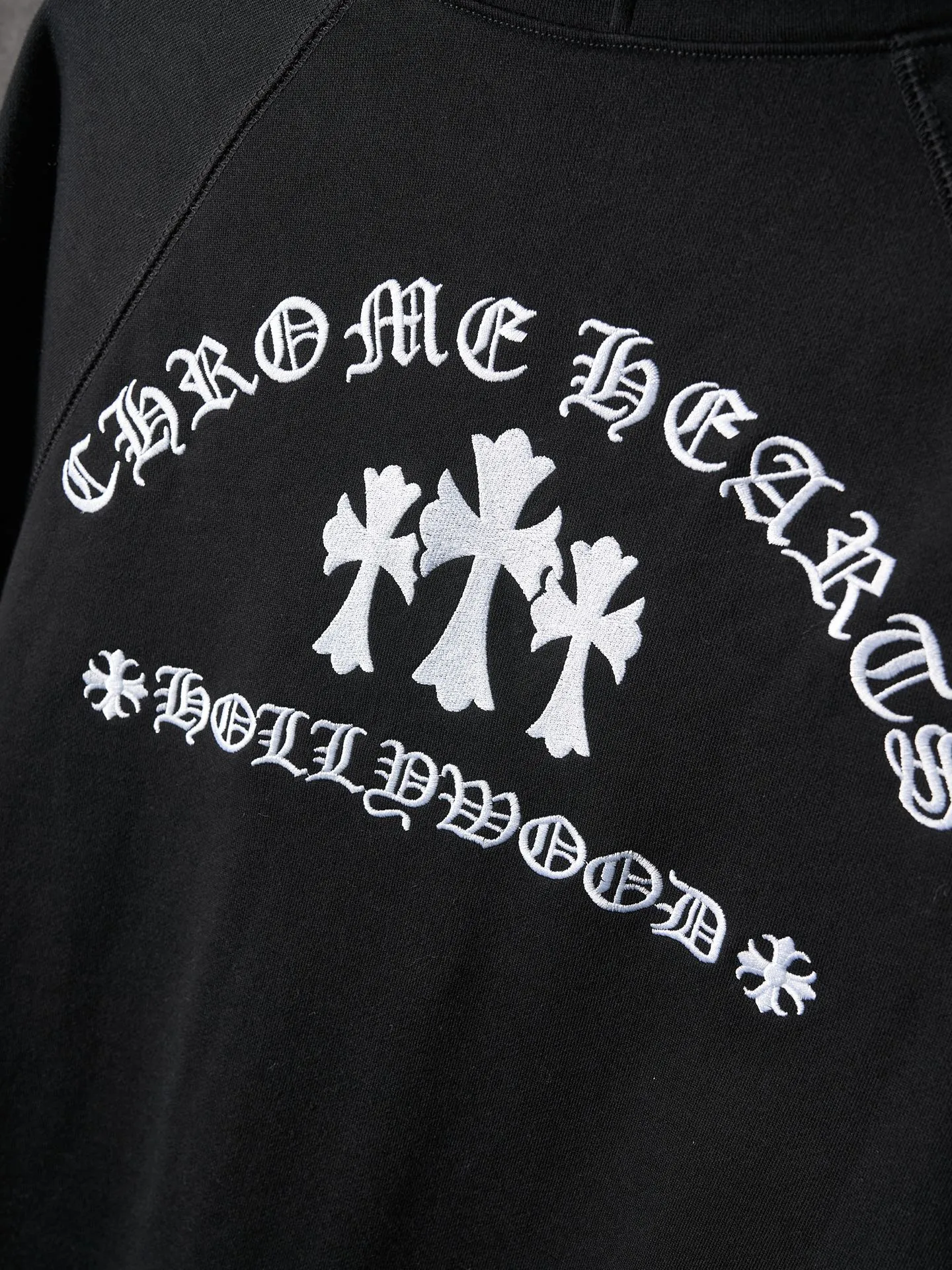 P480 Actual hanging auction】Chrome Hearts/Chrome Hearts ch solid color embroidered letter hooded sweatshirt [Ready stock] S M L genuine 22939 purchased and developed, 420 grams of 100% cotton combed cotton fabric, 440 grams 1*1 matching high-end fashion brand rib, fabric enzyme wash, imported embroidery, customized 1:1 leather strips, customized 1:1 nameplate, customized 1:1 zipper, customized 1:1 trademark, loose version
